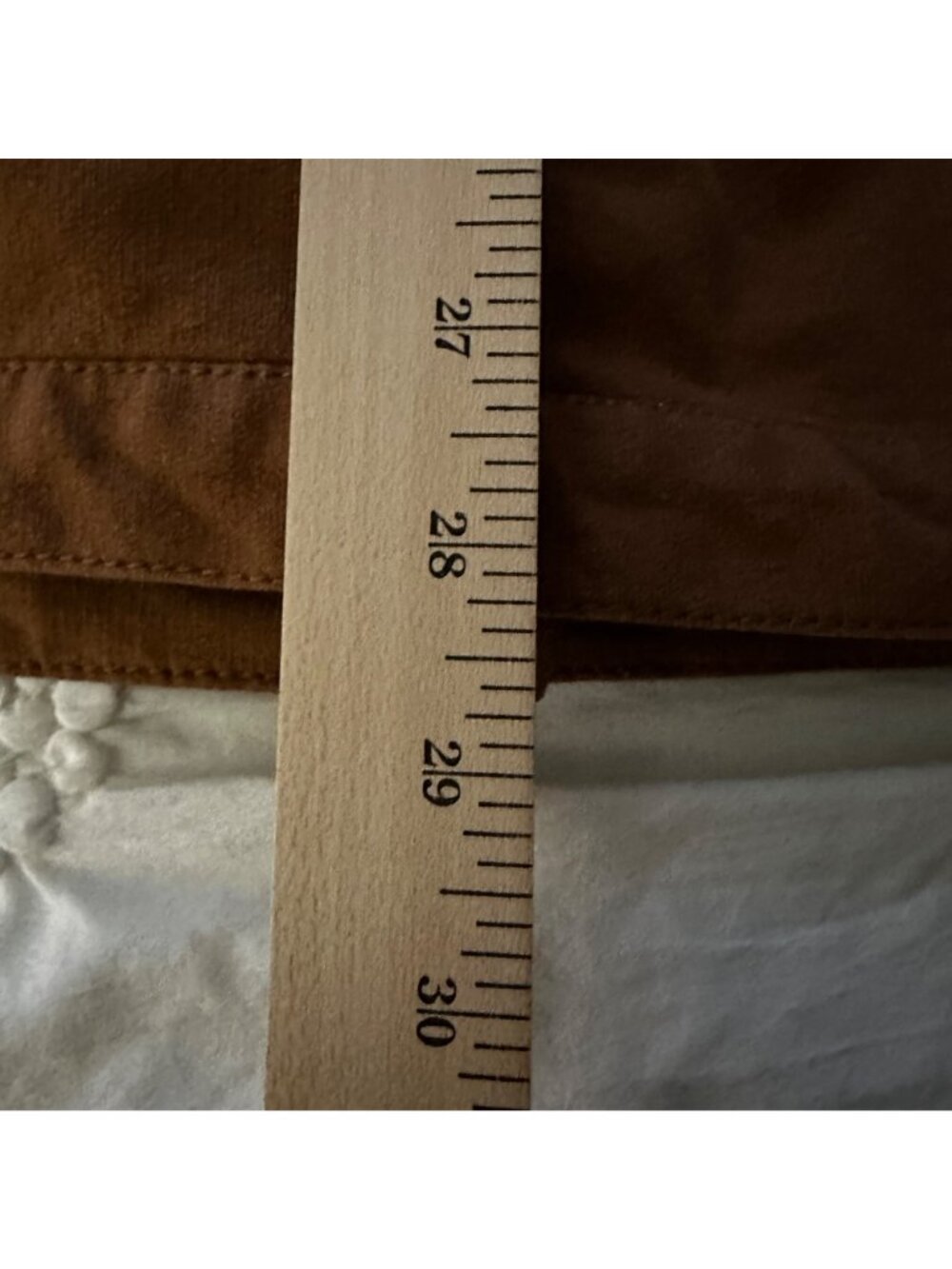 Denim & Co. Womens Brown Bling Buttons Chore 4 Pocket Coat Jacket SZ 2X HTF - Picture 10 of 11